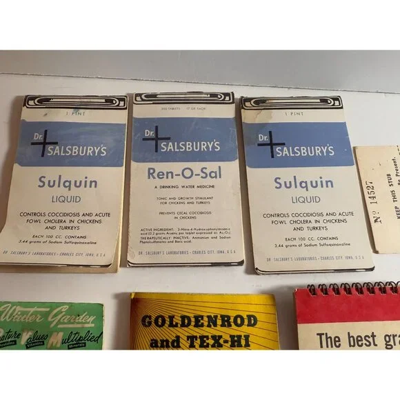 Vintage Advertising Notepads VC Fertilizers Tex Hi Plant Food Farmer Lot READ - Picture 2 of 13